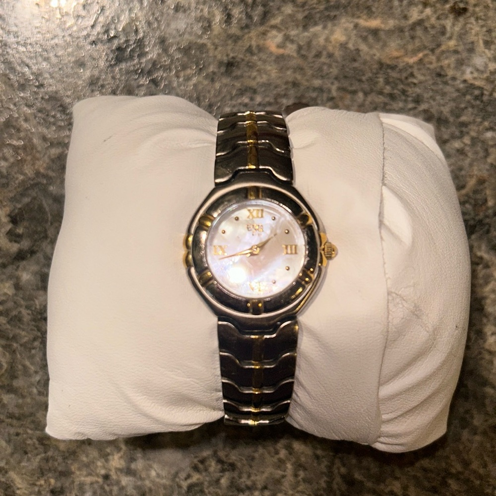 ESQ Mother Of Pearl Two Toned Watch